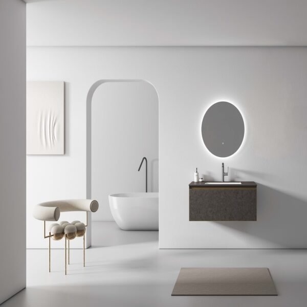 Single Bowl Wooden Bathroom Vanity Cabinet DS6002-1000