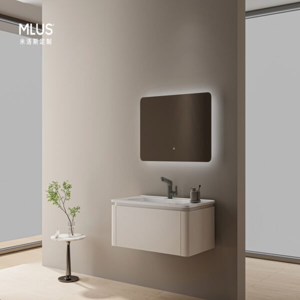 Single Bowl Modern Wall-Mounted Bathroom Vanity C029
