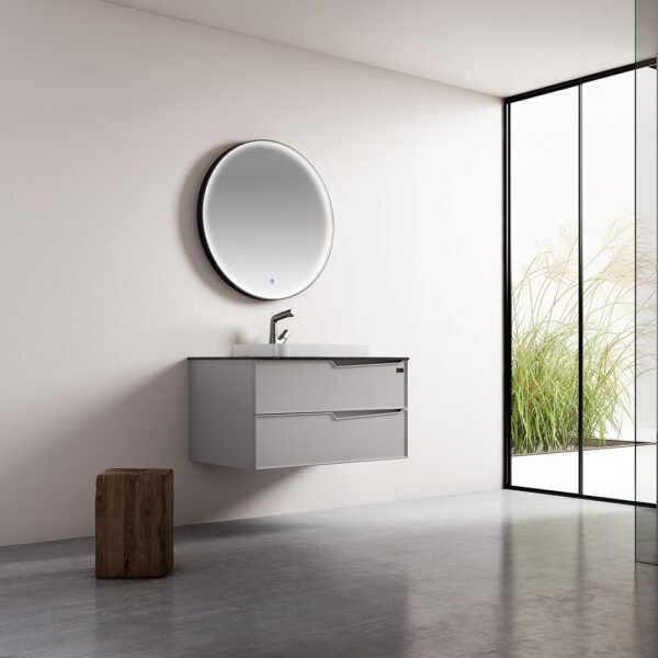 Single Bowl Modern Wall-Mounted Bathroom Vanity ML8520 - Image 4