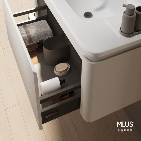 Single Bowl Modern Wall-Mounted Bathroom Vanity C029 - Image 2
