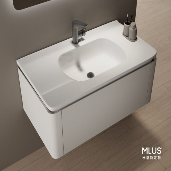 Single Bowl Modern Wall-Mounted Bathroom Vanity C029 - Image 4
