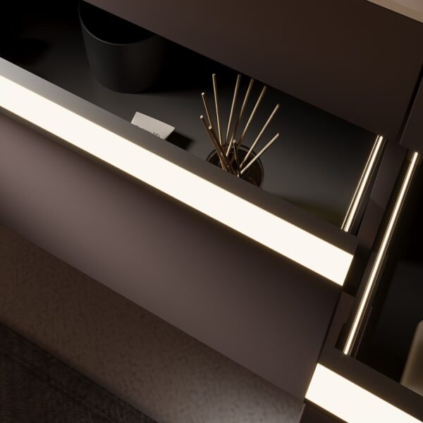 Single Bowl Modern Wall-Mounted Bathroom Vanity DS6014-1500 - Image 2