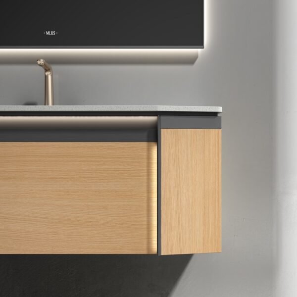 Double Bowl Wooden Bathroom Vanity Cabinet G1002-1 - Image 5