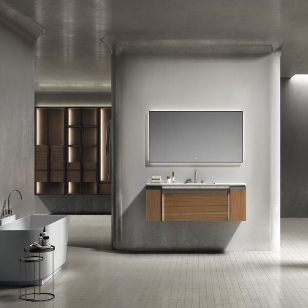 Double Bowl Wooden Bathroom Vanity Cabinet G1002-2 - Image 2