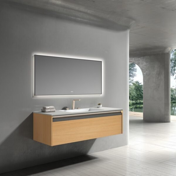 Double Bowl Wooden Bathroom Vanity Cabinet G1003-2