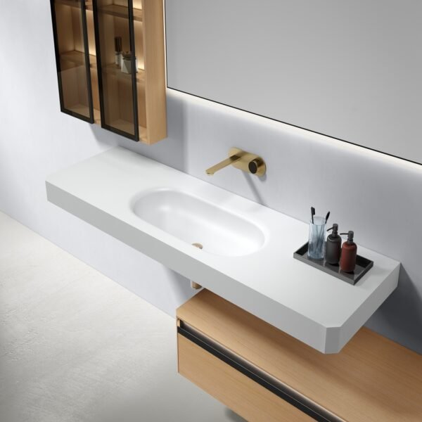 Single Bowl Wooden Bathroom Vanity Cabinet G1005-2 - Image 4