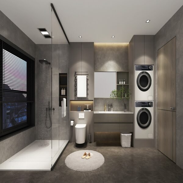 Single Bowl Modern Wall-Mounted Bathroom Vanity ML8319 - Image 3