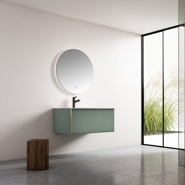 Single Bowl Modern Wall-Mounted Bathroom Vanity ML8515 - Image 4