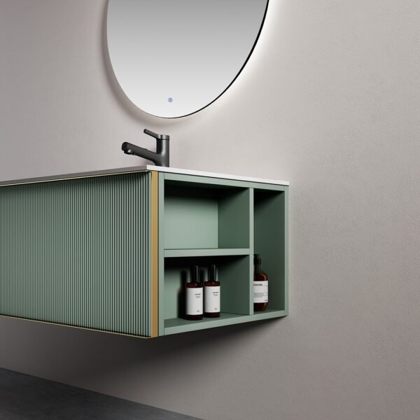 Single Bowl Modern Wall-Mounted Bathroom Vanity ML8515 - Image 5