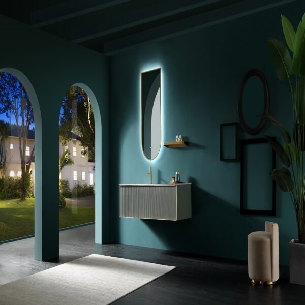 Single Bowl Modern Wall-Mounted Bathroom Vanity ML8516 - Image 7
