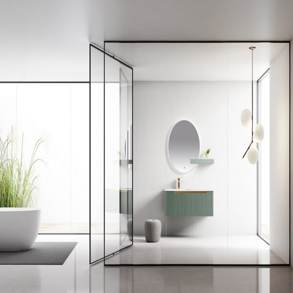 Single Bowl Modern Wall-Mounted Bathroom Vanity ML8517