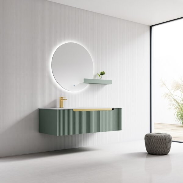 Single Bowl Modern Wall-Mounted Bathroom Vanity ML8517 - Image 5