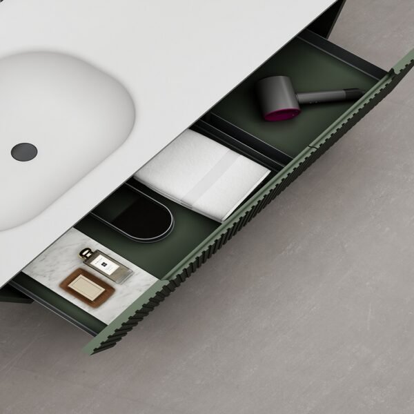 Single Bowl Modern Wall-Mounted Bathroom Vanity ML8517 - Image 3