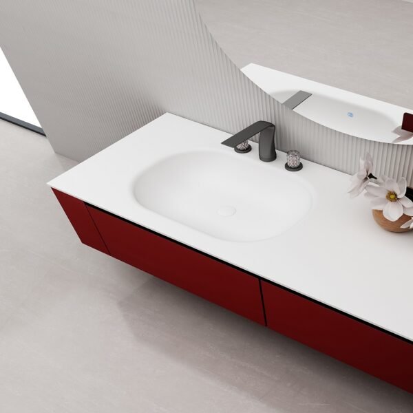 Single Bowl Modern Wall-Mounted Bathroom Vanity ML8518 - Image 5