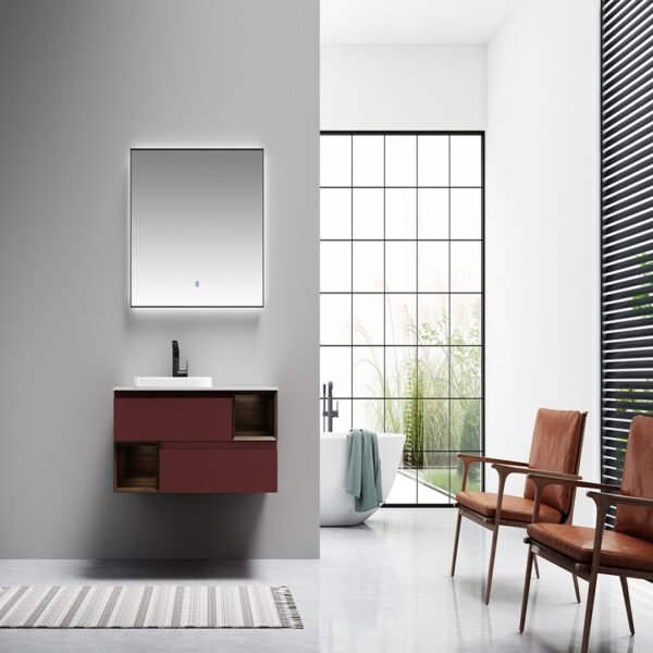 Single Bowl Modern Wall-Mounted Bathroom Vanity ML8529