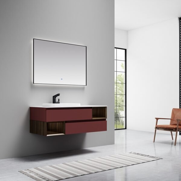 Single Bowl Modern Wall-Mounted Bathroom Vanity ML8529 - Image 3