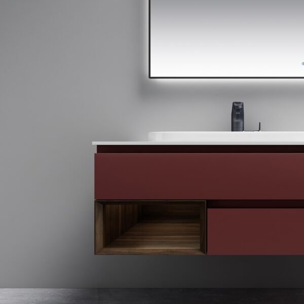 Single Bowl Modern Wall-Mounted Bathroom Vanity ML8529 - Image 4