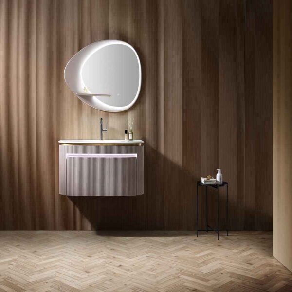 Single Bowl Modern Wall-Mounted Bathroom Vanity ML8552