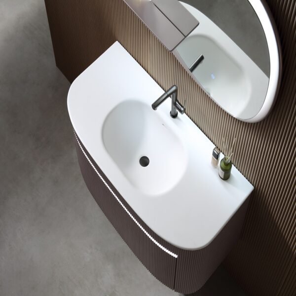 Single Bowl Modern Wall-Mounted Bathroom Vanity ML8552 - Image 3