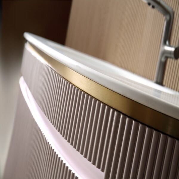 Single Bowl Modern Wall-Mounted Bathroom Vanity ML8552 - Image 2