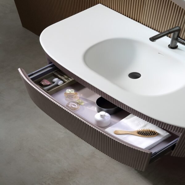 Single Bowl Modern Wall-Mounted Bathroom Vanity ML8552 - Image 5
