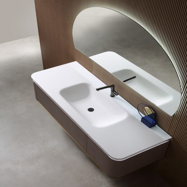 Single Bowl Modern Wall-Mounted Bathroom Vanity ML8553 - Image 5