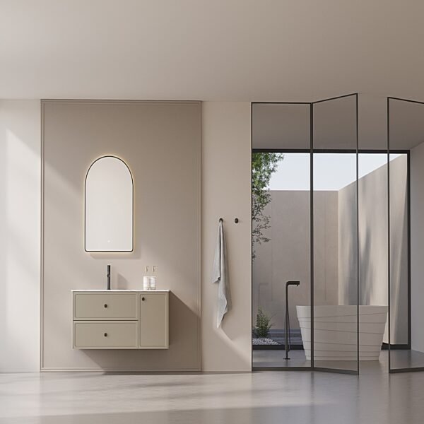 Single Bowl Shaker Modern Wall-Mounted Bathroom Vanity ML8578