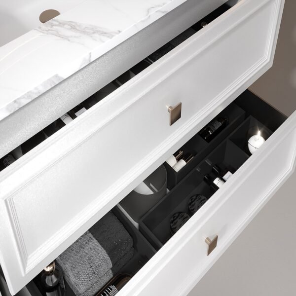 Single Bowl Shaker Modern Wall-Mounted Bathroom Vanity ML8582 - Image 3