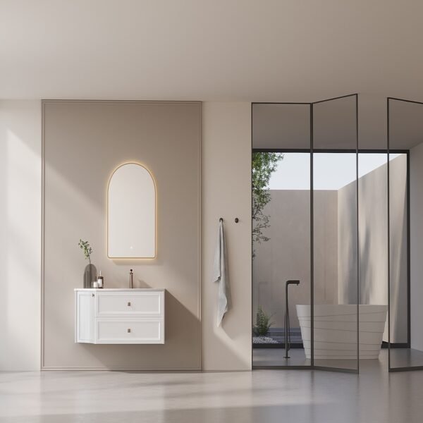 Single Bowl Shaker Modern Wall-Mounted Bathroom Vanity ML8583