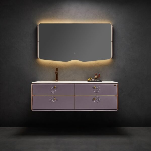 Single Bowl Modern Wall-Mounted Bathroom Vanity ML8585