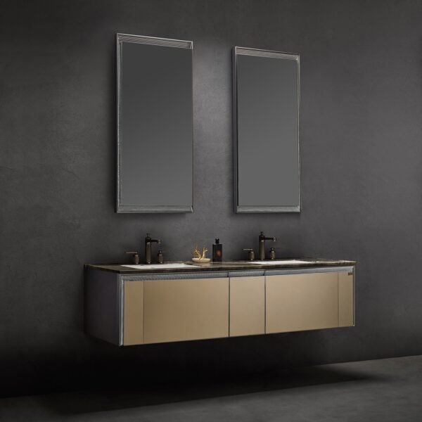 Single Bowl Modern Wall-Mounted Bathroom Vanity ML8587 - Image 4