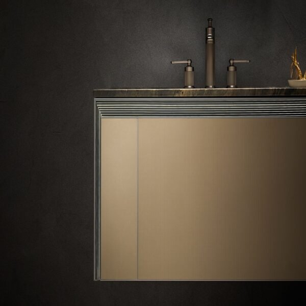 Single Bowl Modern Wall-Mounted Bathroom Vanity ML8587 - Image 6