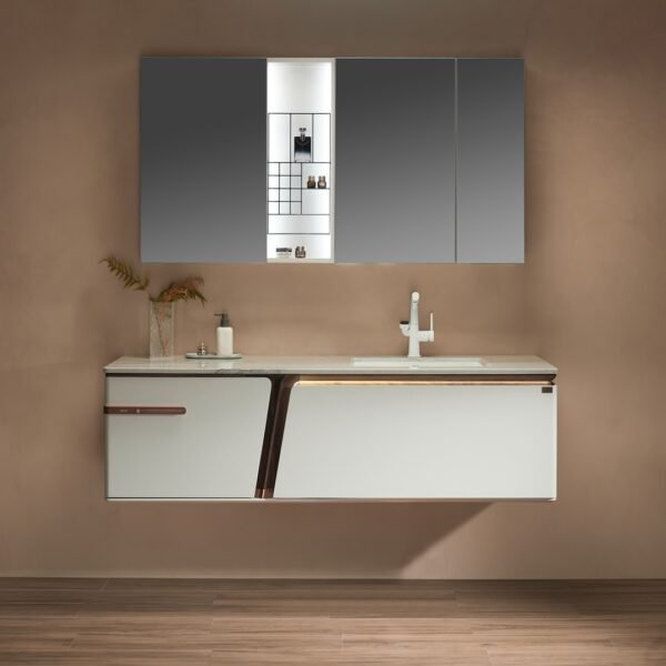 Single Bowl Modern Wall-Mounted Bathroom Vanity ML8590