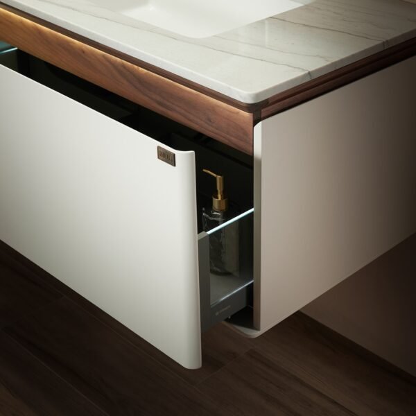 Single Bowl Modern Wall-Mounted Bathroom Vanity ML8590 - Image 2