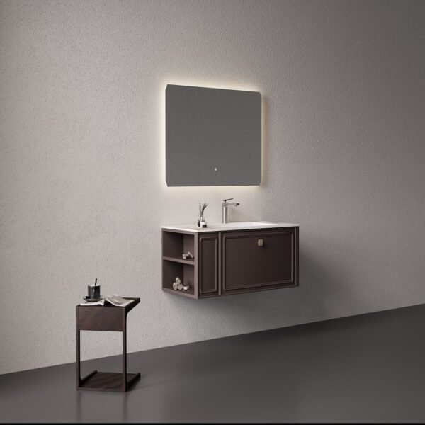 Single Bowl Shaker Modern Wall-Mounted Bathroom Vanity MLC-031 - Image 4