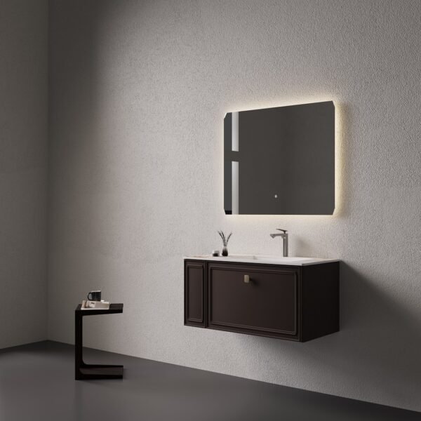 Single Bowl Shaker Modern Wall-Mounted Bathroom Vanity MLC-031 - Image 3