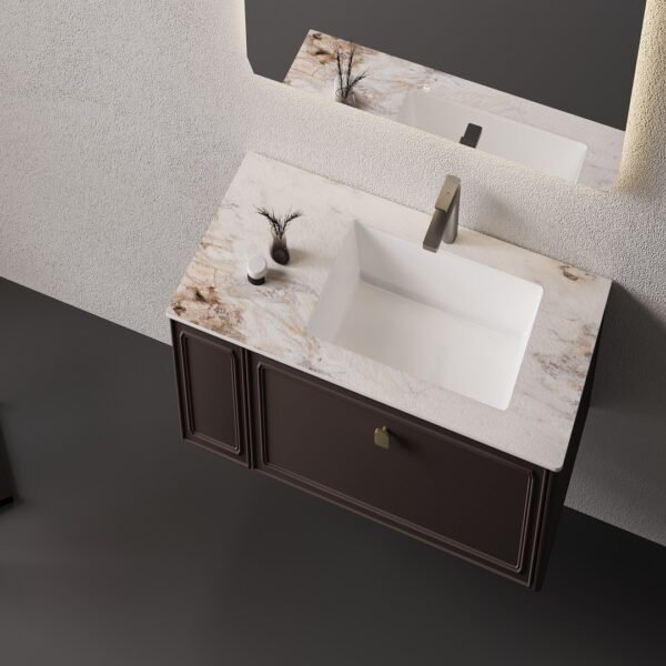 Single Bowl Shaker Modern Wall-Mounted Bathroom Vanity MLC-031 - Image 2