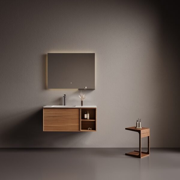 Single Bowl Wooden Bathroom Vanity Cabinet MLC-033