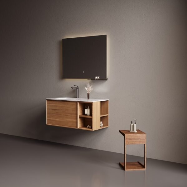 Single Bowl Wooden Bathroom Vanity Cabinet MLC-033 - Image 4
