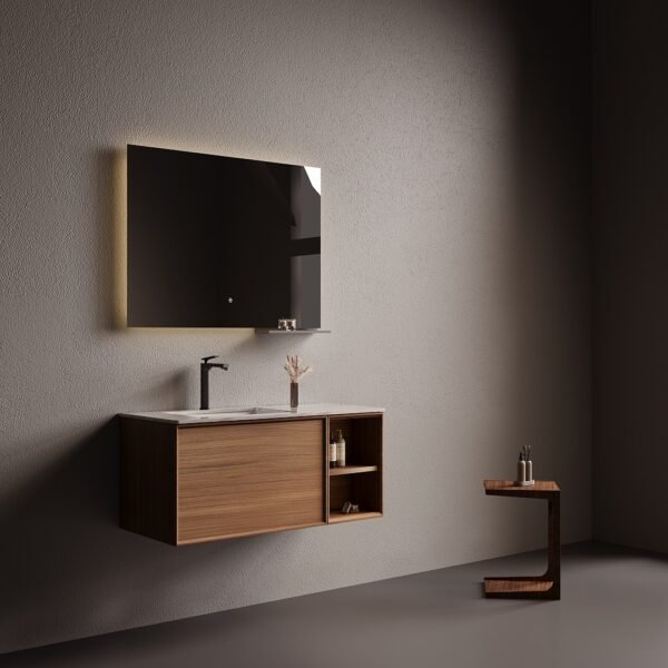Single Bowl Wooden Bathroom Vanity Cabinet MLC-033 - Image 3