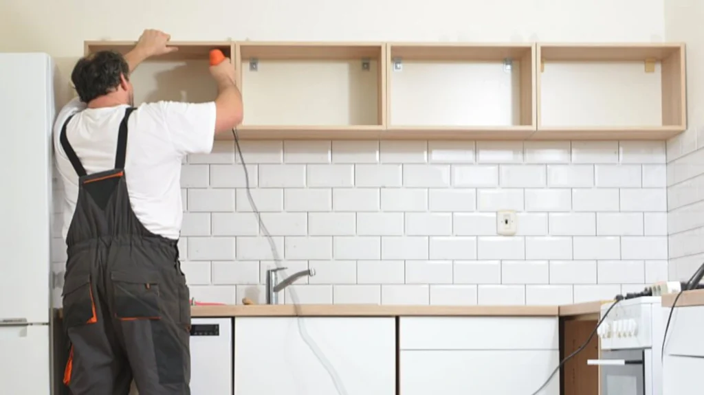 Installing Kitchen Cabinets