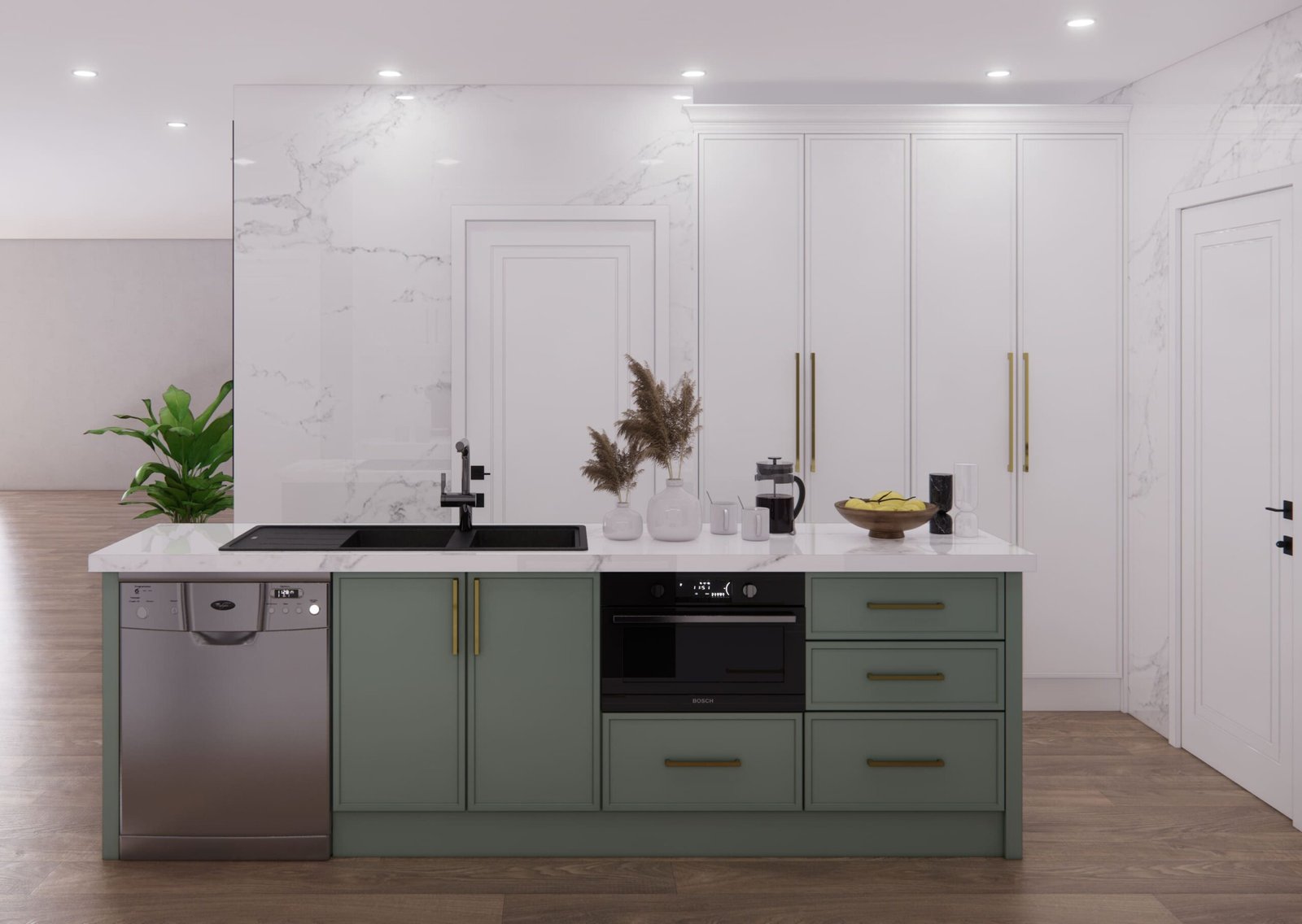 Shaker Kitchen Design South Melbourne