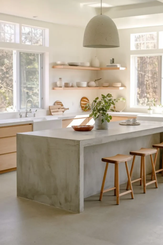 Concrete Kitchens Islands
