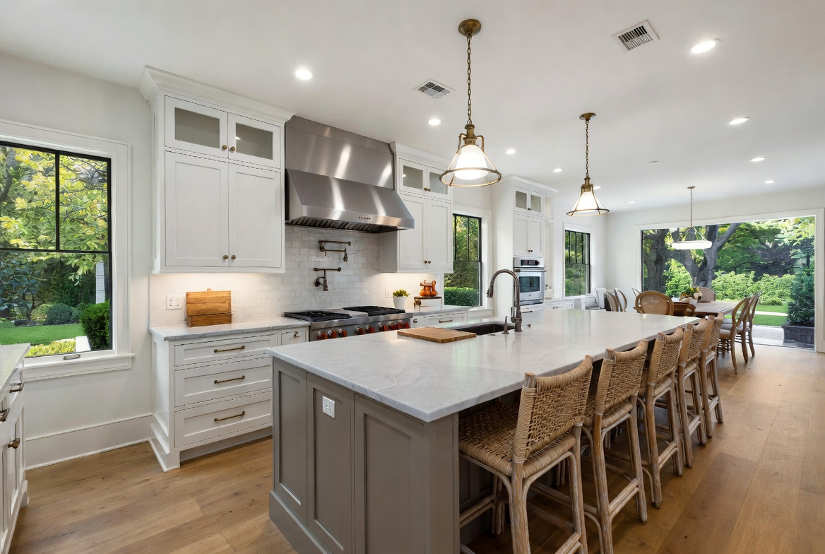 Illustrative kitchen cabinetry interior