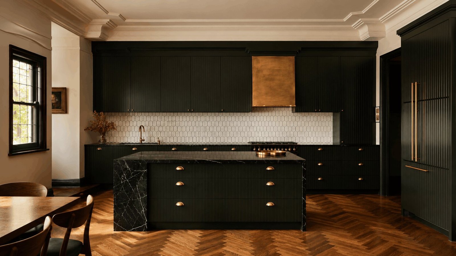 Art Deco kitchen Surrey Hills 2026 — bespoke interwar kitchen joinery by Silk Touch Joinery