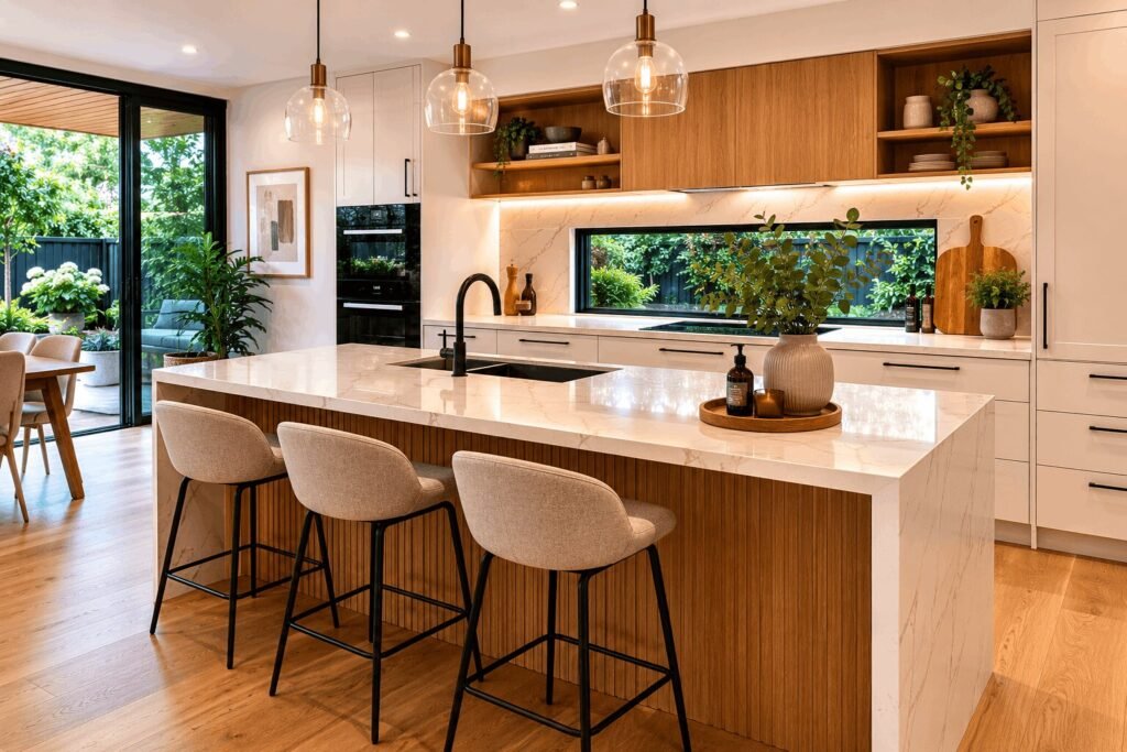 Melbourne East family kitchen with bespoke joinery in 2026