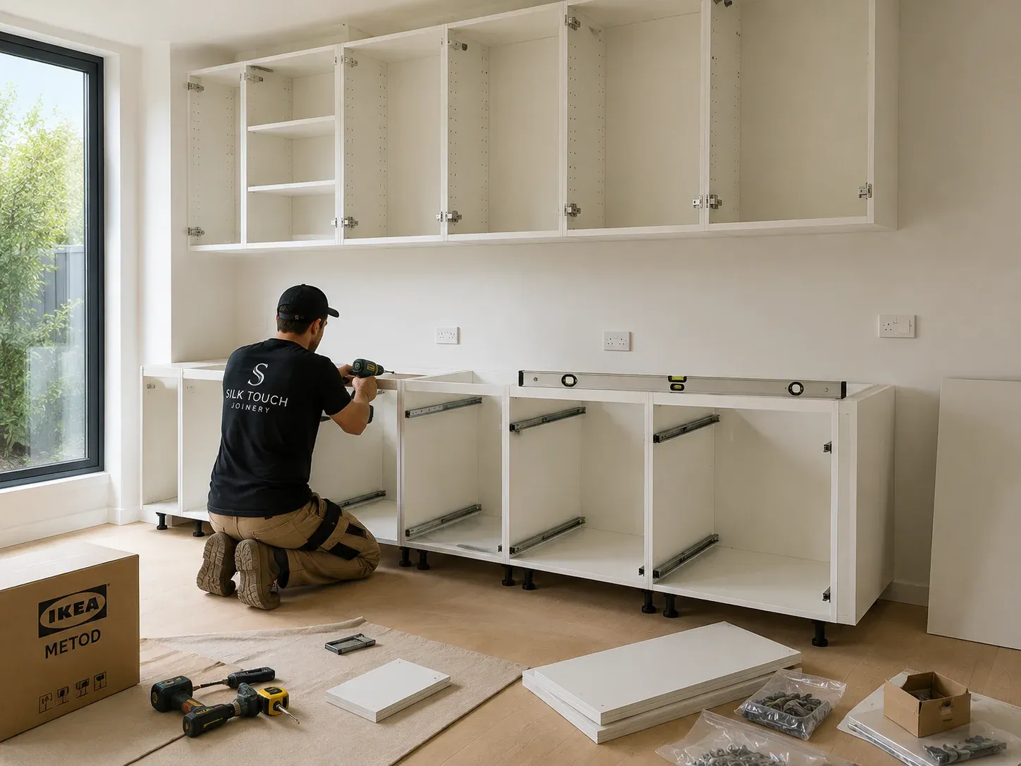 Illustrative modular kitchen installed in an Australian home