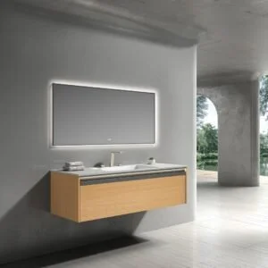 Double Bowl Wooden Bathroom Vanity Cabinet G1003-2