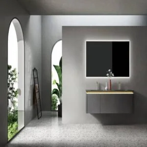 Double Bowl Modern Wall-Mounted Bathroom Vanity ML8535