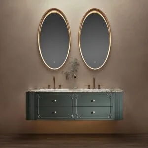 Double Bowl Shaker Modern Wall-Mounted Bathroom Vanity ML8580